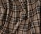 Brown-Orange-Multi Wool-Poly Plaid Woven Shirting Fabric By the Yard